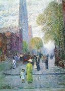 Cathedral Spires, Spring Morning - Frederick Childe Hassam