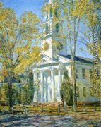 Church at Old Lyme I - Frederick Childe Hassam