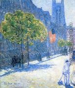 Just Off the Avenue, Fifty-Third Stret, May, 1916 - Frederick Childe Hassam
