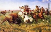 The Great Royal Buffalo Hunt - Louis Maurer