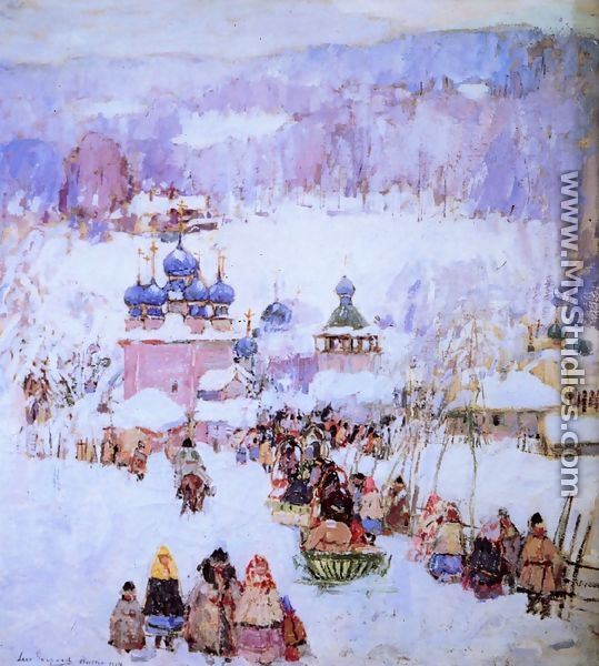 Russian Snow Scene - Leon Gaspard