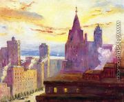 Rooftops at Sunset - Colin Campbell Cooper