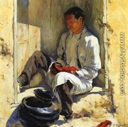 The Red Moccasins - Walter Ufer