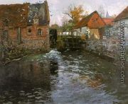 The Mill Pond - Fritz Thaulow