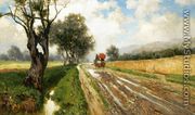 Country Road with Figure - Francesco Lojacono