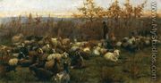 A Flock of Goats - Nicolo Cannicci