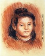 Girl's Head - Pierre Auguste Renoir