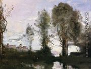 Edge of a Lake - Jean-Baptiste-Camille Corot