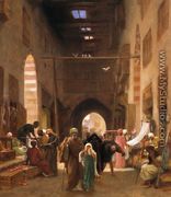 Bazaar in Cairo - Frederick Goodall