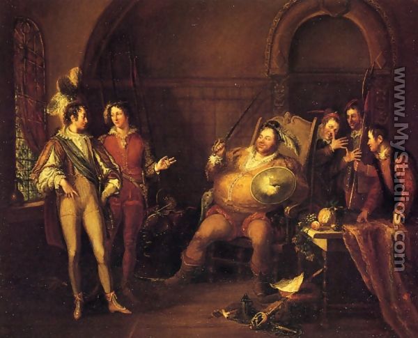 Falstaff and Prince Hal (A Scene from Henry IV, Part I, Act II, Scene IV) - John Cawse