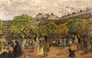 An Afternoon in the Gardens of the Palais Royal - Frederic-Anatole Houbron