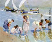 Children on the Beach - Ernesto Valls Sanmartin