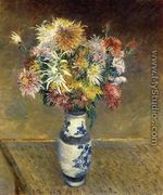 Chrysanthemums in a Vase - Gustave Caillebotte