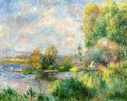 The Seine at Bougival - Pierre Auguste Renoir