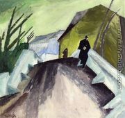 On the Bridge (Ober-Weimar) - Lyonel Feininger