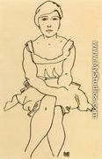 Sitting Woman - Egon Schiele