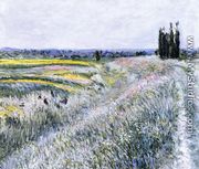 The Plain at Gennevilliers, Group of Poplars - Gustave Caillebotte