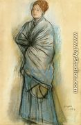 Woman in Blue - Edgar Degas