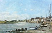 Laundresses on the Banks of the Port of Trouville - Eugène Boudin