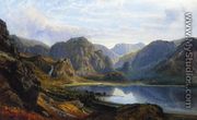 The Head of Derwentwater and Borrowdale from the Raven Crag near Barrow - Charles Pettitt