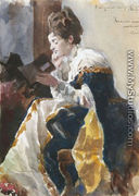 Mujer leyendo - Jose Lluis  Pellicer Fene