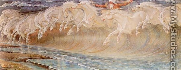 The Horses of Neptune - Walter Crane