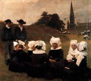 Breton Women at a Pardon - Pascal-Adolphe-Jean Dagnan-Bouveret