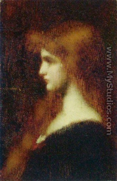 Beauty in profile - Jean-Jacques Henner