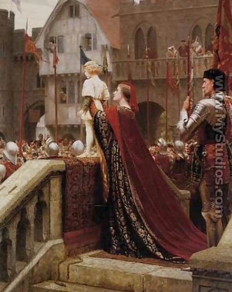 A little prince likely in time to bless a royal throne  - Edmund Blair Blair  Leighton