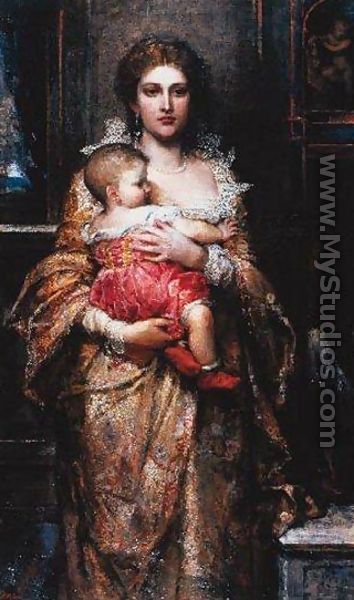 A Patrician Mother - Anna Lea Merritt