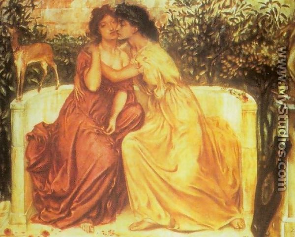 Sappho and Erinna at Mytelene - Simeon Solomon