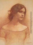 Study for The Lady Clare I - John William Waterhouse