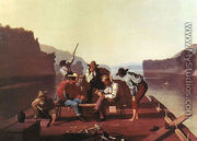 Ferrymen Playing Cards - George Caleb Bingham