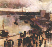 Departure of the 'Orient', Circular Quay - Charles Conder