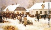 Market in a Small Town - Ryszard Okninski