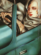 Self-Portrait in the Green Bugatti - Tamara de Lempicka