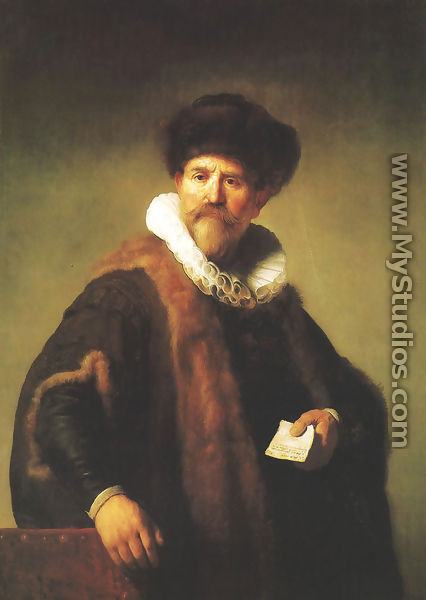 Portrait of Nicolaes Ruts - Harmenszoon van Rijn Rembrandt