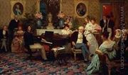 Chopin Playing the Piano in Prince Radziwill's Salon, 1887 - Henryk Hector Siemiradzki