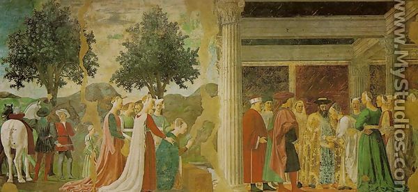 Legend of the True Cross: Adoration of the True Cross and the Queen of Sheba Meeting with Solomon (Storie della Vera Croce: L