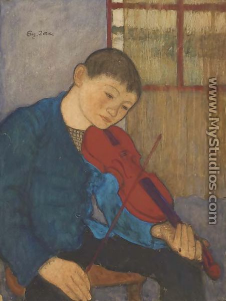 Boy with a Violin - Eugene Zak