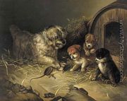 Rat wit a Dog and Three Puppies - Aleksander Stankiewicz