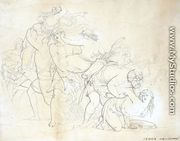 Benjamites Seizing Their Brides - Sir John Everett Millais