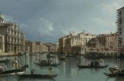 Grand Canal, Looking North from the Palazzo Contarini Dagli Scrigni to the Palazzo Rezzonico - Bernardo Bellotto (Canaletto)