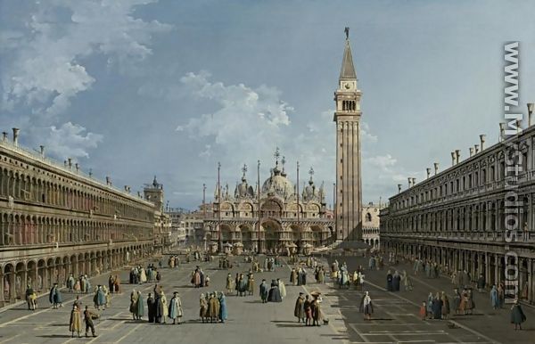 Piazza San Marco, Venice - Bernardo Bellotto (Canaletto)