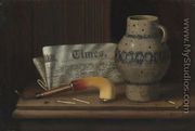 Table Top Still Life with London Times - William Michael Harnett