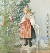 Decorating the Tree (Julgranskonfekt) - Carl Larsson