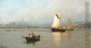 Fishing Boats off the Coast (Fiskebåter ved kysten) - Hans Fredrik Gude