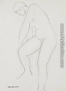 Female Nude Turning Back - Tamara de Lempicka