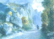 Road Among Rocks in Burgundy - Teofil Kwiatkowski