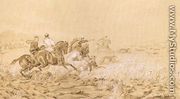 Bustards Hunting with Greyhounds - Juliusz Kossak
